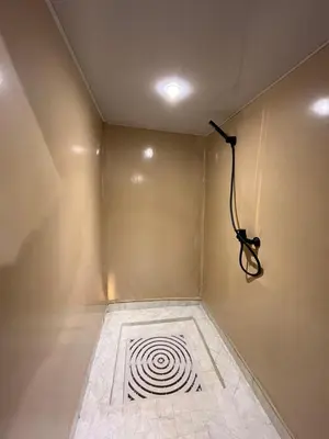 a room with a labyrinth on the floor at lunara camp in Merzouga