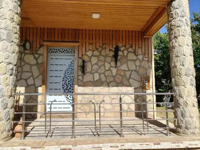 a front porch of a house with a door at appartement lamia in Azrou