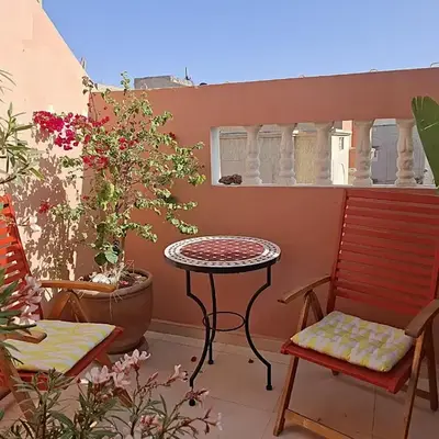 Appartement cosy avec terrasse et solarium