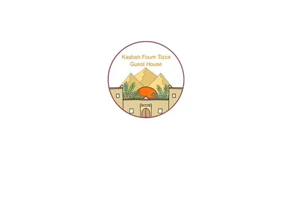 a picture of a forest house with autumn trees in a circle at Guest house Kasbah Foum Tizza in Boikhlal