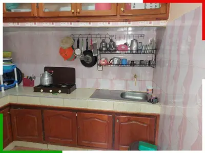 a kitchen with a sink and a counter top at Spacious apartment for families near Ouzoud Falls in Azilal