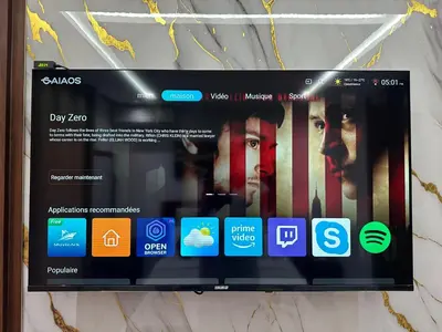 a tablet screen displaying the day zero website at Studio Appart hotel in Oulad Akkou