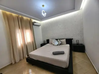 a bedroom with a bed in a room at Villa Luxe Fès avec Piscine & Spa, proche aéroport, Private Hammam in Fès