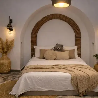 Suite avec salle de bain privée das un beau Riad avec piscine