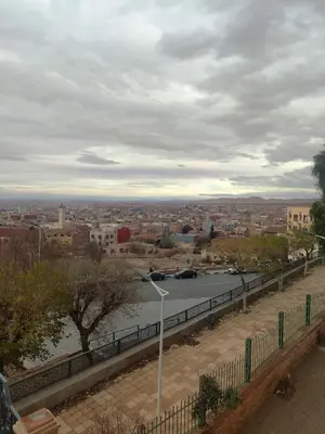 a view of a river with a city in the background at Central Bonheur Studio in Midelt