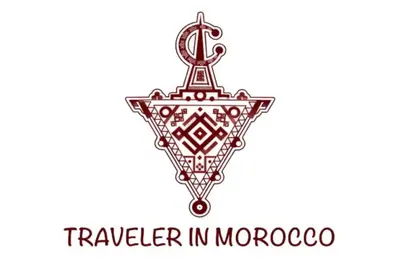 a logo for a travel agency in morocco at Desert Moon Camp in Merzouga