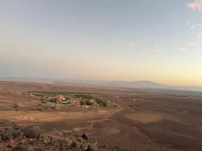 a small village in the middle of the desert at Zaouit the officialle in Ouarzazate