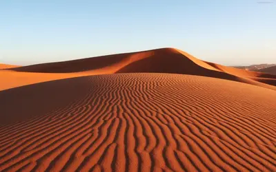 a sand dune in the middle of a desert at Nomads Life Style in Mhamid