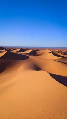 a group of sand dunes in the desert at Nomads Life Style in Mhamid