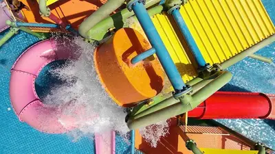 a close up of a roller coaster at Résidence Hôtelière Le Diamant Vert in Fès
