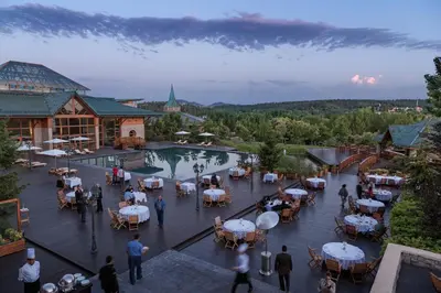 a rendering of the pool at the resort at Michlifen Resort & Golf in Ifrane