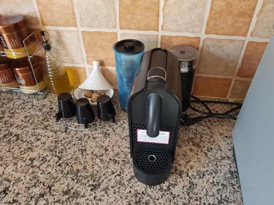 a hair dryer sitting on a counter with other items at Chalet Asmoun in Imouzzer Kandar