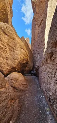 a view of a canyon with large rocks at Dar Essalama Dades in Akhendachou nʼAït Ouffi