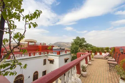 a view from the balcony of a house at Riad Dar Skalli & SPA in Fès