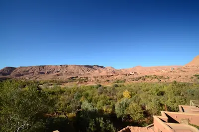 a view of the desert from the house at Kasbah du Peintre in Aït Ben Haddou