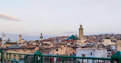 a view of the city from the fortress at Riad Basma Fes - Brand New Bathrooms & AC in Fès