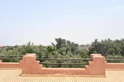 a set of stairs on top of a building at Villa Atlas Secret in Ourika