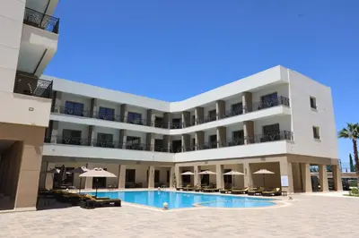 a view of the hotel from the pool at Z Hotel Meknes in Meknès