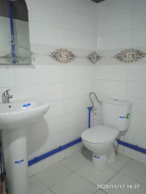 a bathroom with a toilet and a sink at Dar Jamila in Achbarou