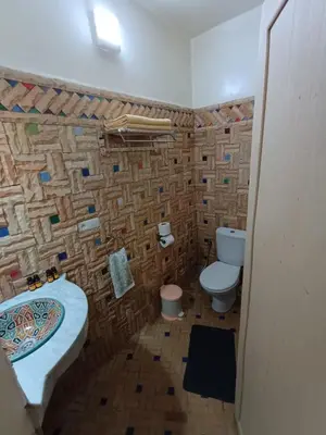 a bathroom with a sink and a toilet at Riad Fes Colors & SPA - Family Lodging in Fès