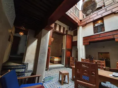 a room with aasteryasteryasteryasteryasteryasteryasteryasteryasteryasteryasteryastery at House in the old Medina of Fez in Fès al Bali