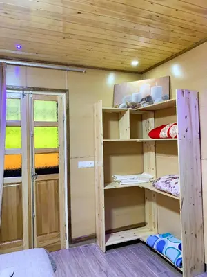 a room with two bunk beds in a room at Chalet nina in Azrou